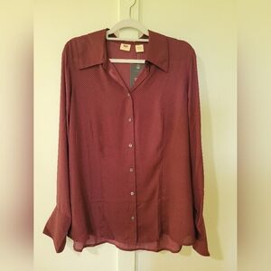 Levi's Burgundy Button-Up Shirt